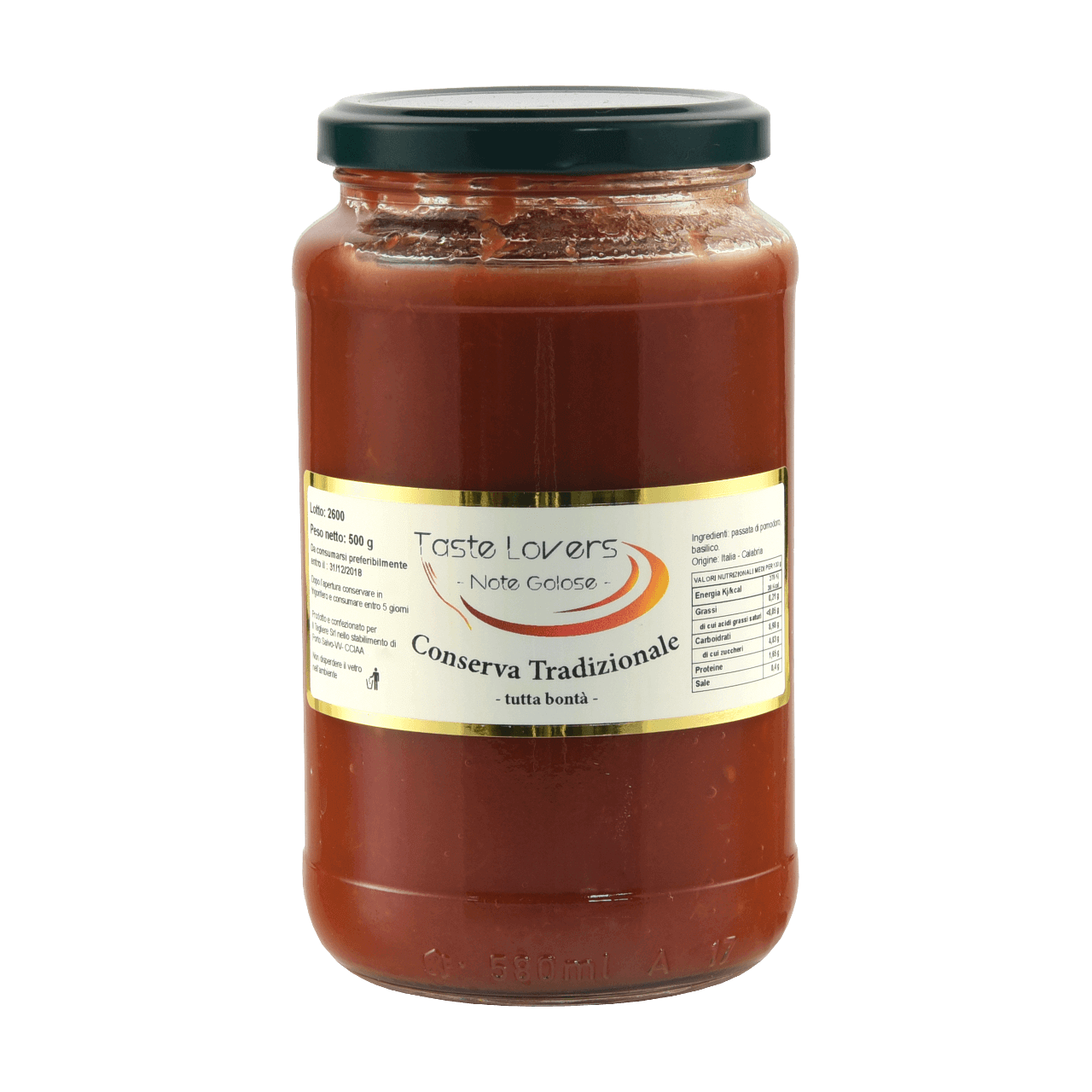 Sauce Traditional Tomato Sauce Online Shop Taste Lovers